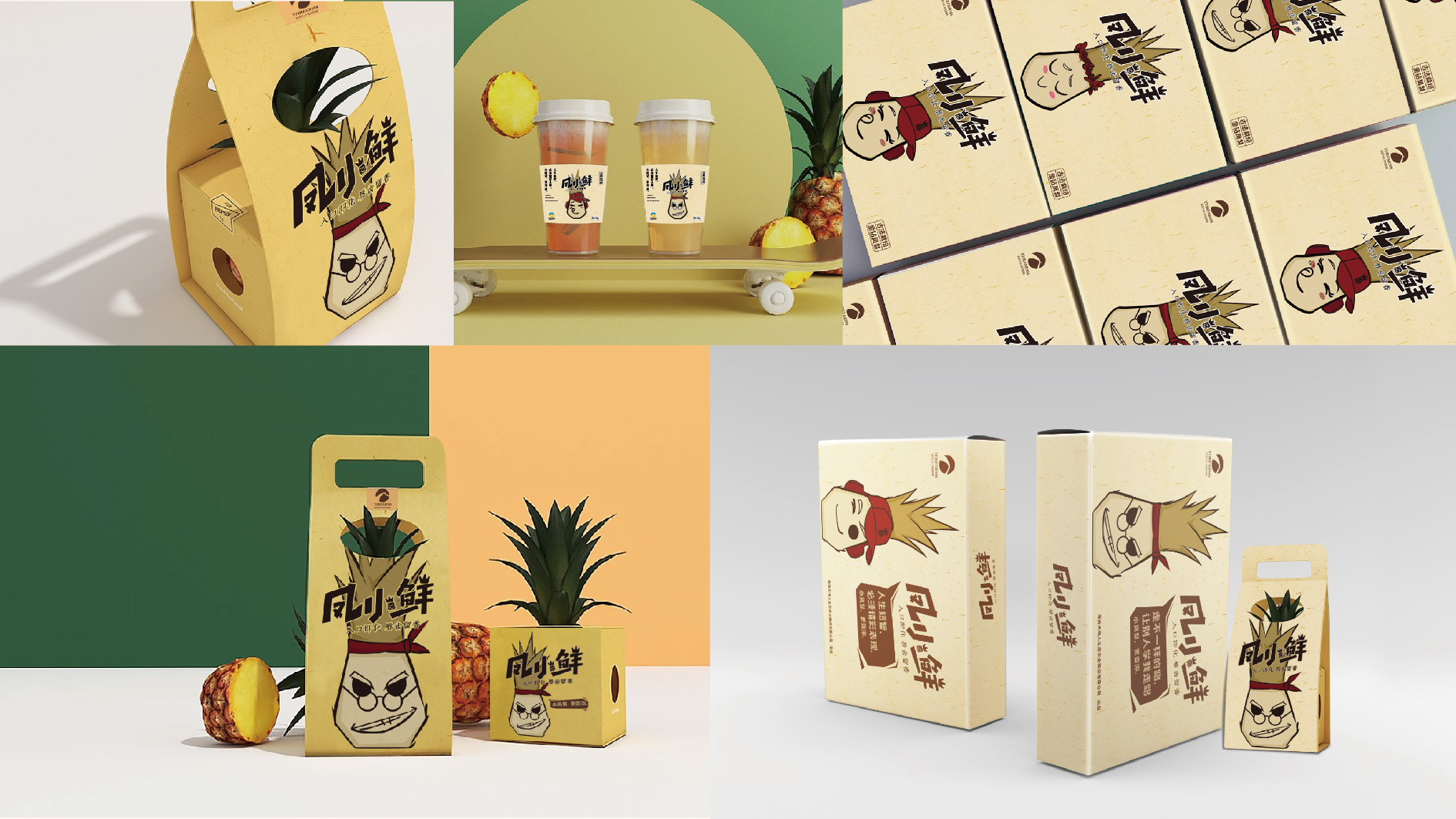 绍兴凤小鲜凤梨品牌形象设计